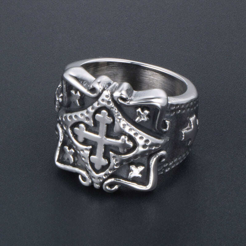 Medieval Crusader's Ring - Sizes 7-12 - R53