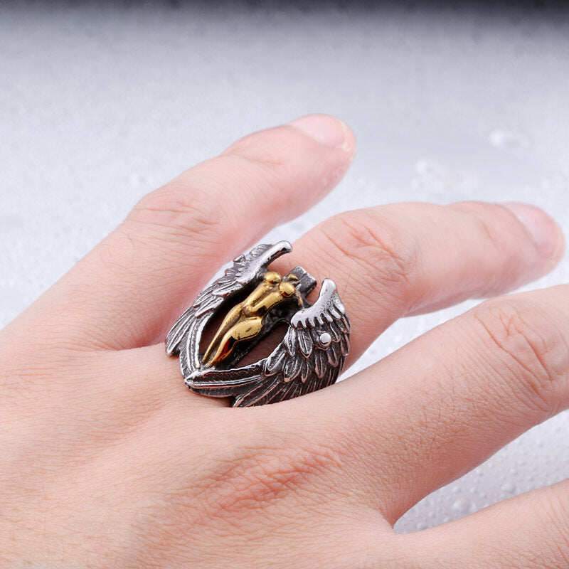 Angel of Death Ring (Steel)