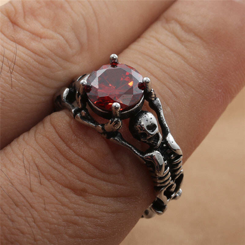 Ladies Ring - 01 January Birthday - Garnet - Size 7-13 - R107