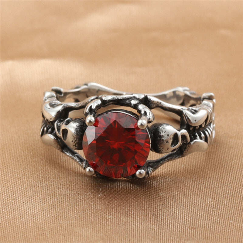 Ladies Ring - 01 January Birthday - Garnet - Size 7-13 - R107