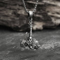 Nordic Viking Tomahawk Pure Tin Necklace