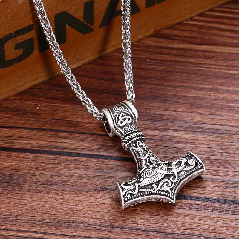 Viking Thor's Hammer Pendant Necklace