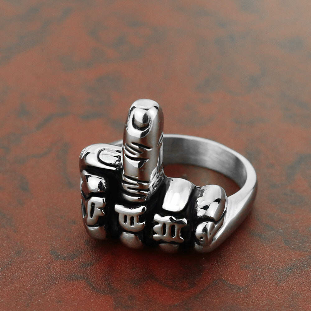 Middle Finger Ring - Sizes 5-15 - R210
