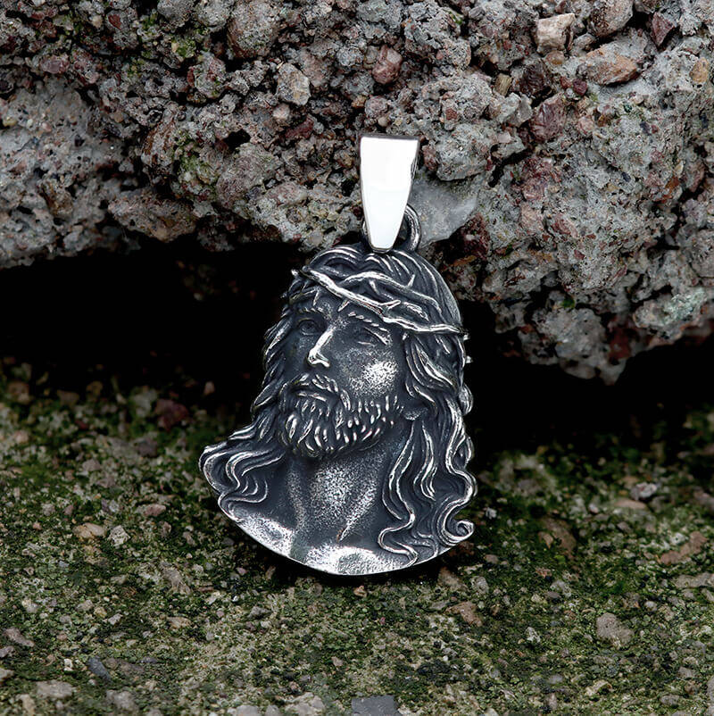 Jesus Christ Stainless Steel Religion Pendant