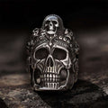 Death Skull Crown Stainless Steel Ring