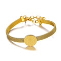 Saint Benedict Medal 18K Gold Plated Bracelet - Adjustable Size