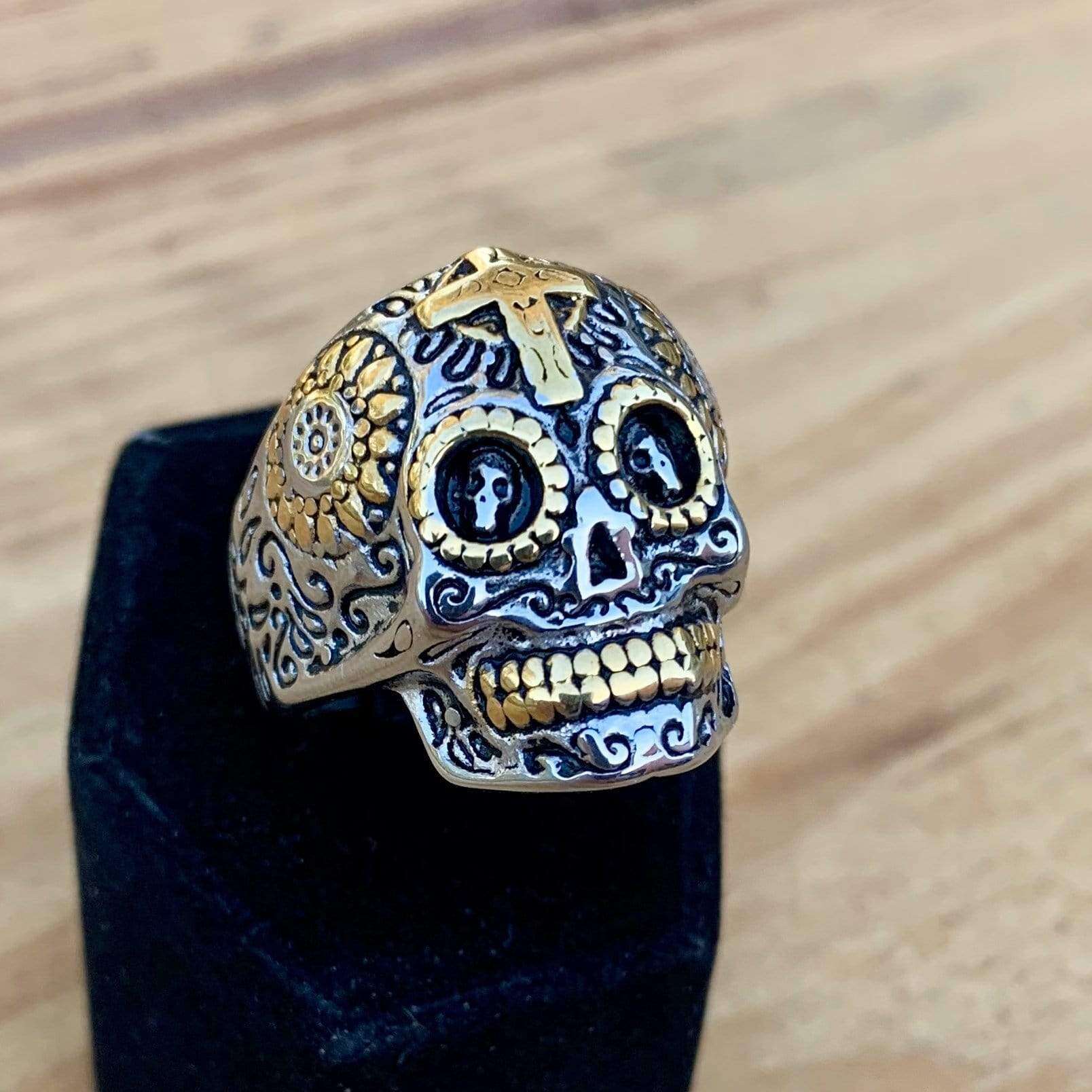Skull Ring - Sugar Skull - Sizes 7-15 - R64