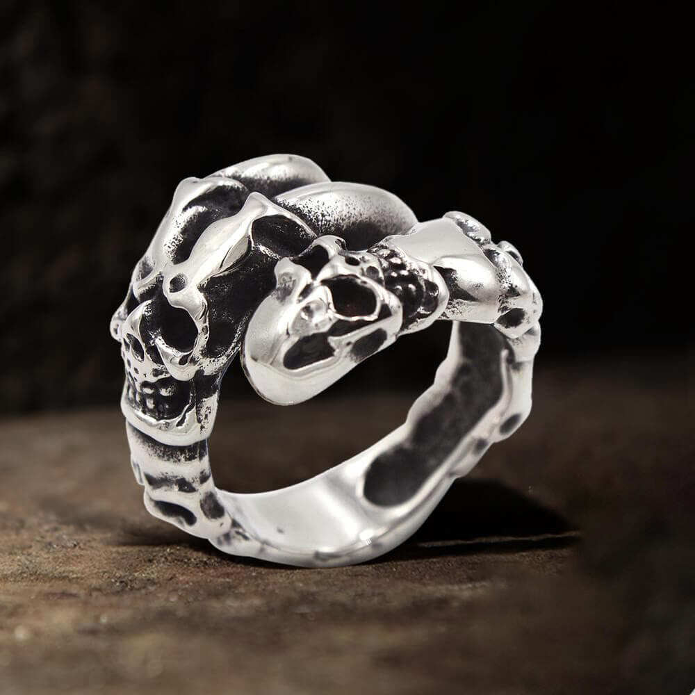 Beast Claw Stainless Steel Skull Ring