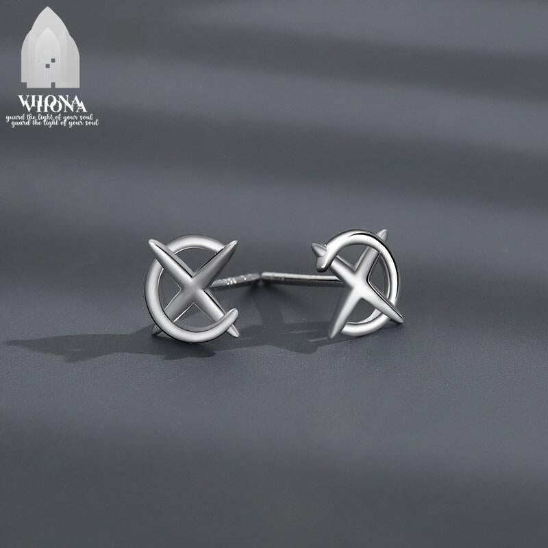 Viiona Astral Cross Stud Earrings