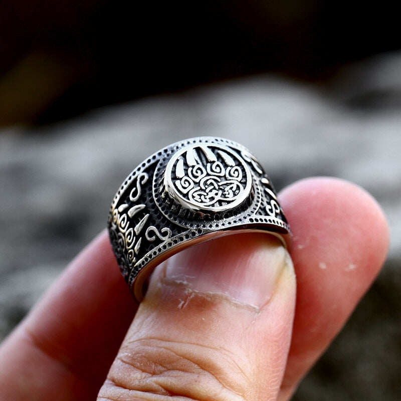 Ring - Viking Bear Paw Ring - Sizes 7-13 - R256