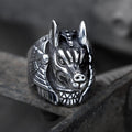 Anubis Egyptian Death God Stainless Steel Ring
