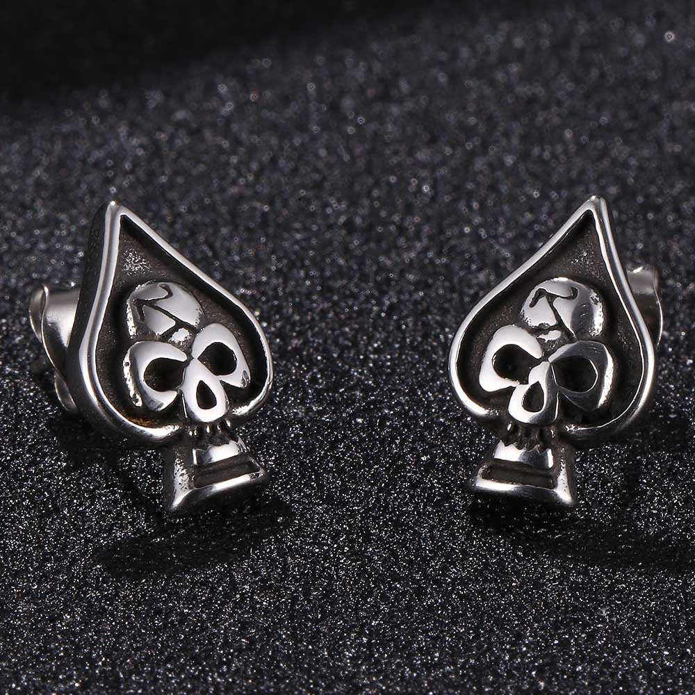 Ace Earrings (Steel)