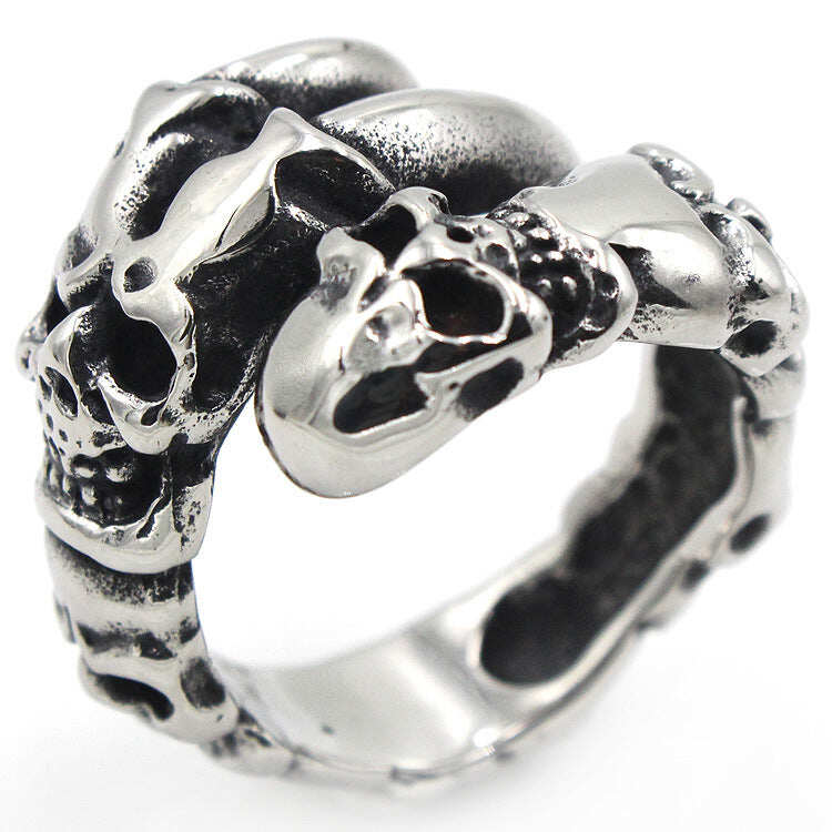 Beast Claw Stainless Steel Skull Ring