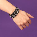 Skull Bracelet Skeleton Gothic (Leather)