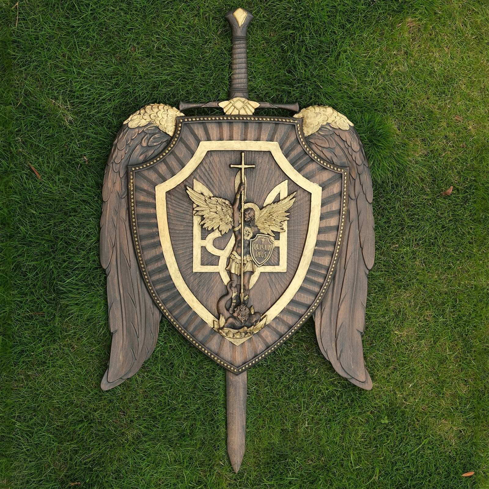 Archangel Michael Shield and Sword Religious Gifts - Best Wall Decor in 2022