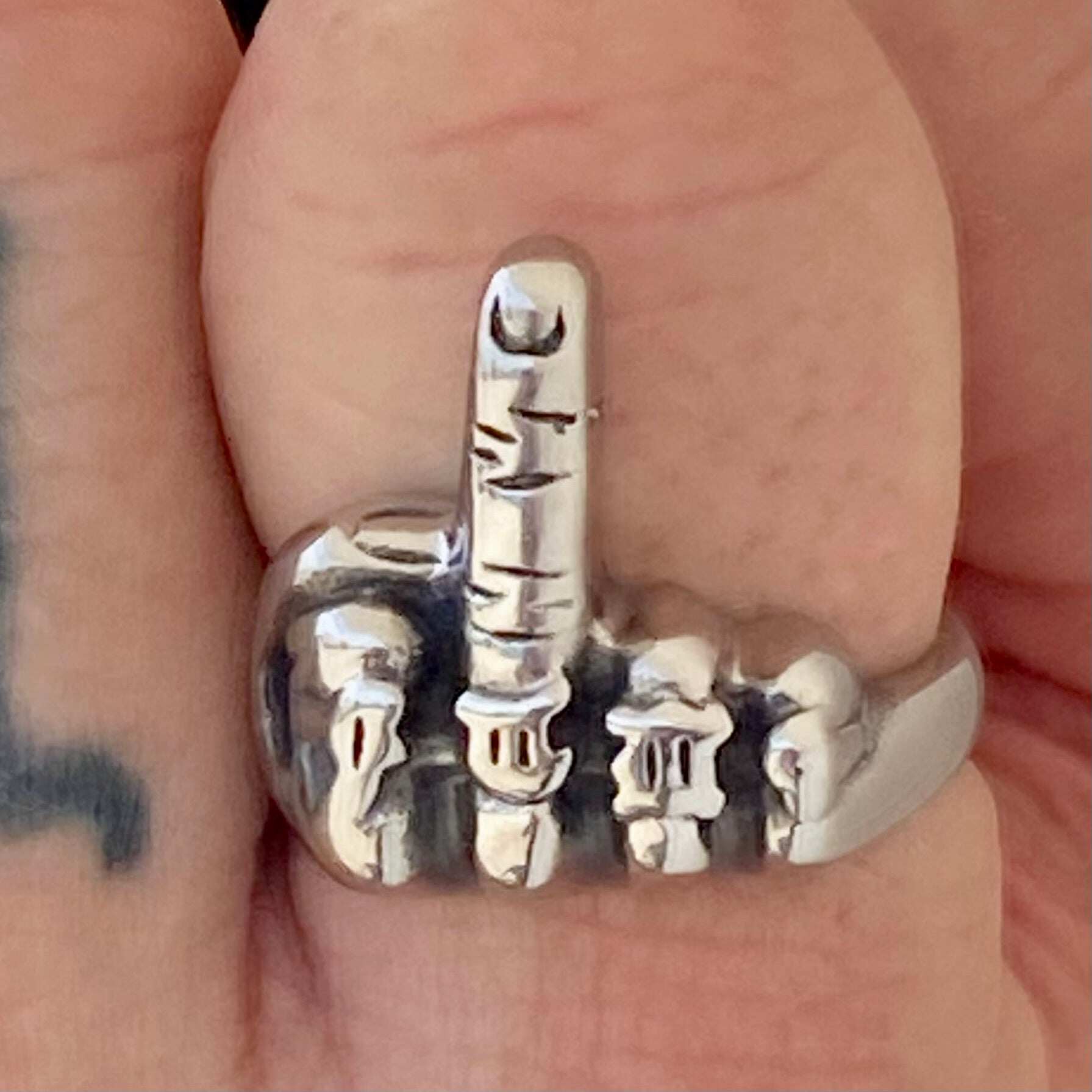 Middle Finger Ring - Sizes 5-15 - R210