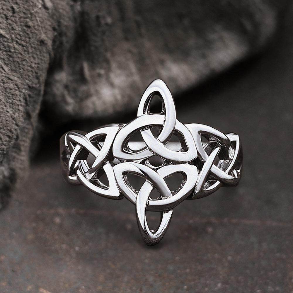 Triquetra Irish Celtics Stainless Steel Viking Ring