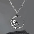The Skull of Waning Moon Stainless Steel Necklace