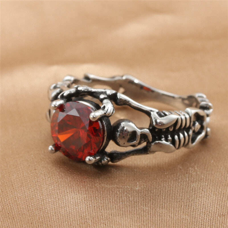 Ladies Ring - 01 January Birthday - Garnet - Size 7-13 - R107