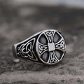 Celtics Knot Cross Stainless Steel Viking Ring