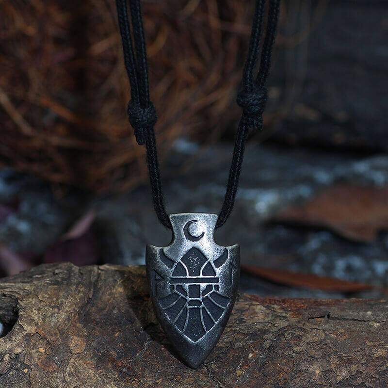 Arrow Shape Odin Stainless Steel Viking Pendant