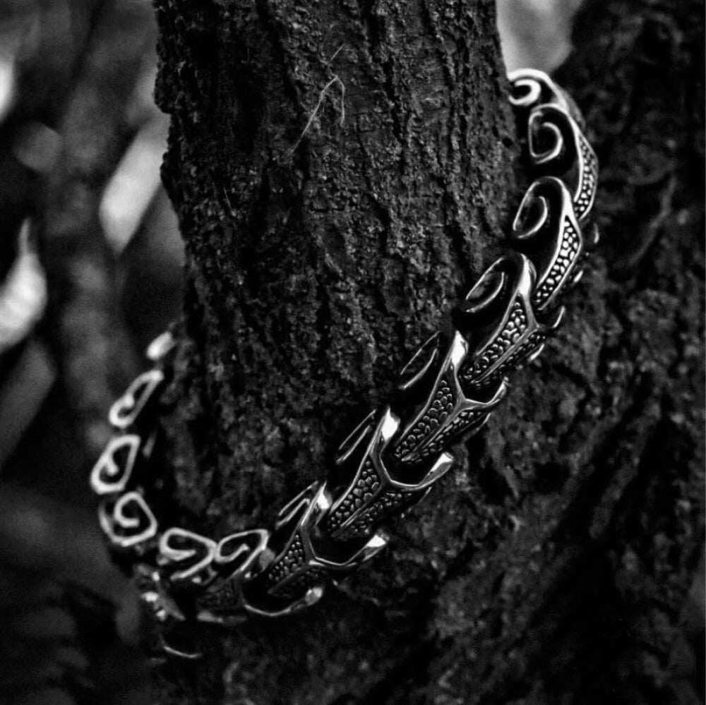 Jormungdandr Bracelet,the symbol for the eternal cycle of life
