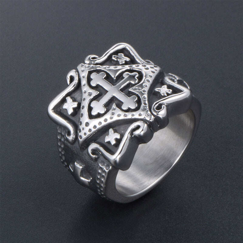 Medieval Crusader's Ring - Sizes 7-12 - R53