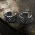 Dragon Scale Stainless Steel Ear Cuffs