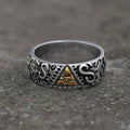 Triangle Eye of Providence Stainless Steel Masonic Ring