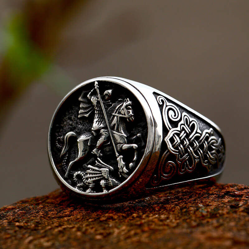 Saint Michael Stainless Steel Religion Ring