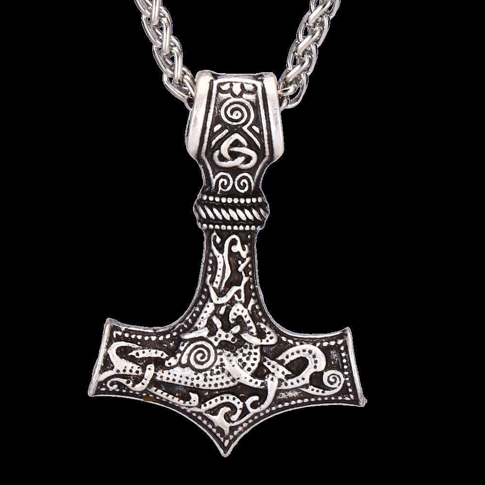 Viking Thor's Hammer Pendant Necklace