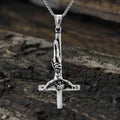 Cross of Saint Peter Stainless Steel Pendant
