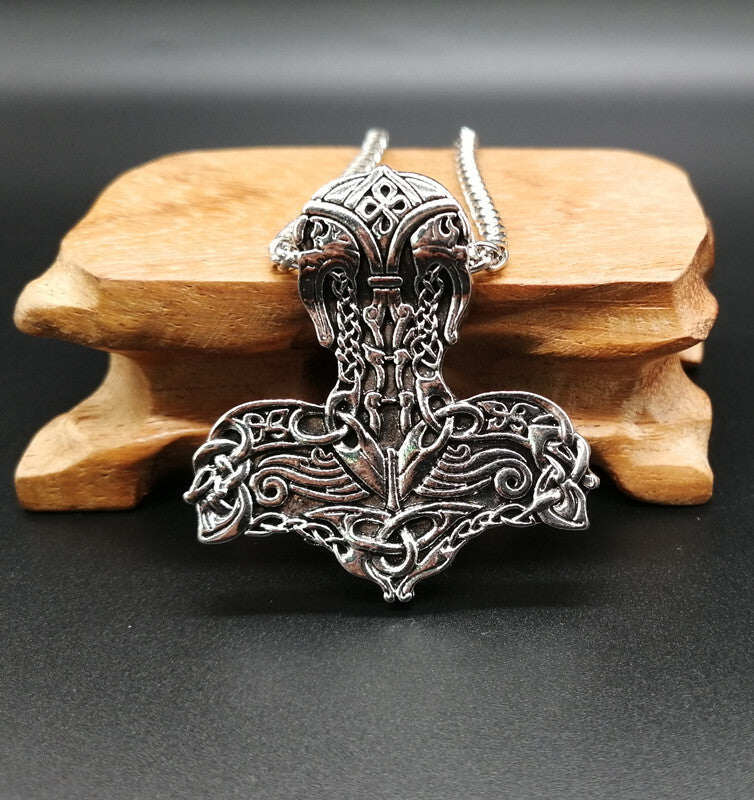 Odin Pendant Necklace with Viking Pattern