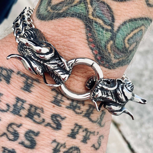 "Viking King" - Dragon Bracelet - "The 2 Headed Great Smaug" - B100