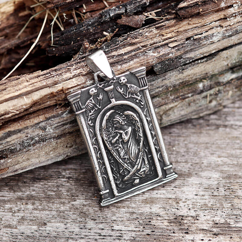 Heaven's Gate Angel Stainless Steel Pendant