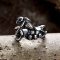 Motorcycle Skull Stainless Steel Biker Ring