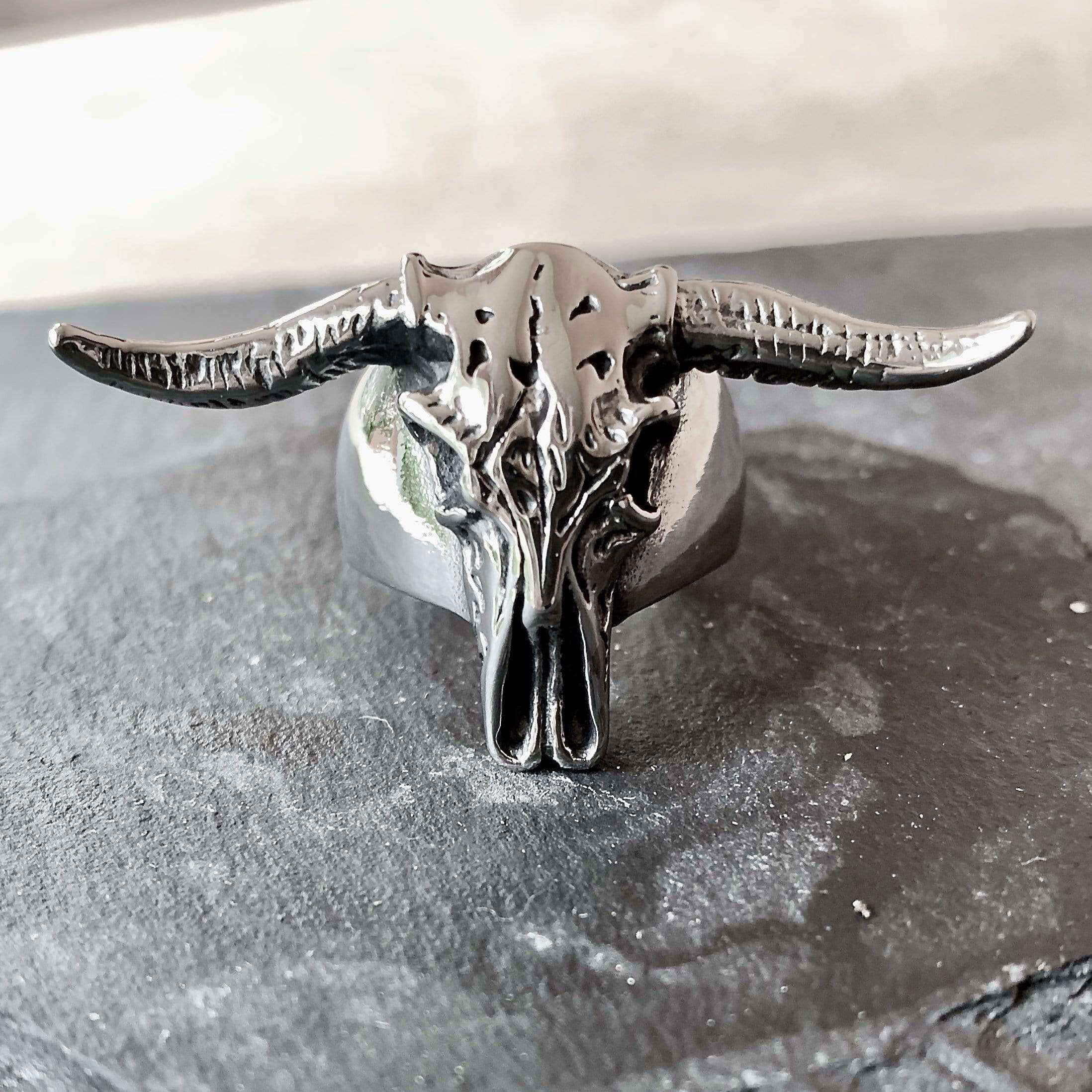 Longhorn Skull Ring - Sizes 7-12 - R135