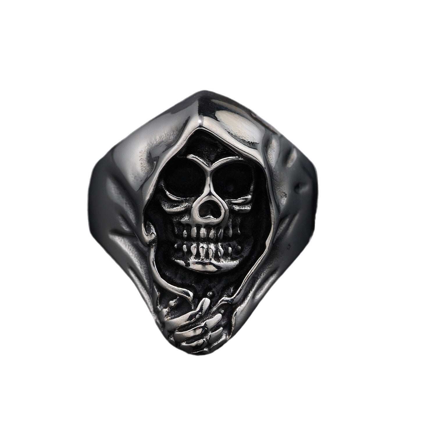 Grim Reaper Skull Ring - Sizes 7-15 - R35
