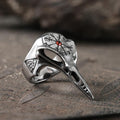 Icelandic Vegvisir Raven Stainless Steel Ring