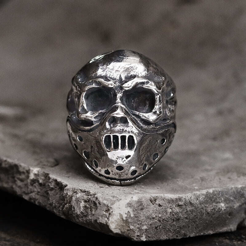 Hannibal Mask Stainless Steel Ring