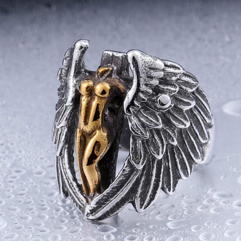Angel of Death Ring (Steel)