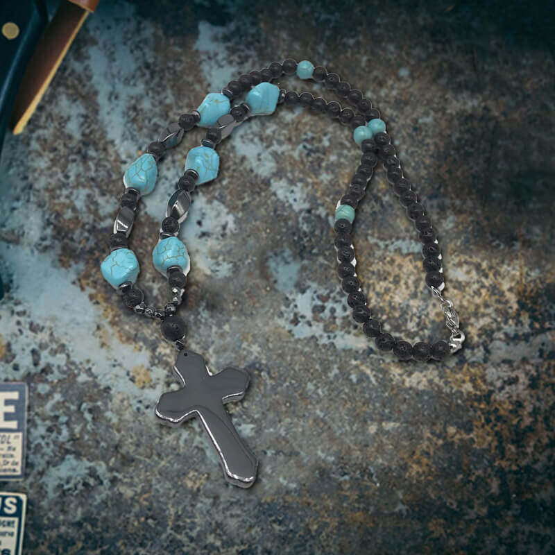 60 cm Turquoise Bead Necklace