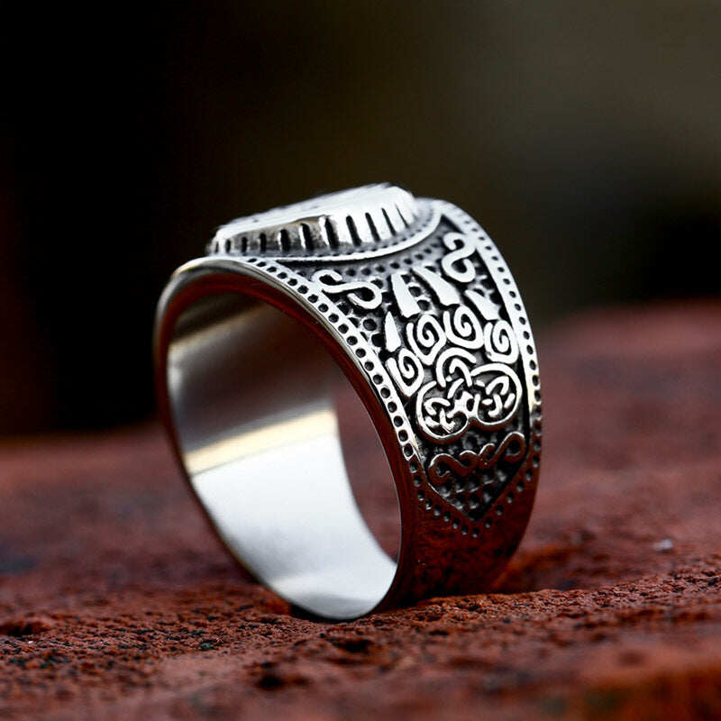 Bear Claw Stainless Steel Viking Ring