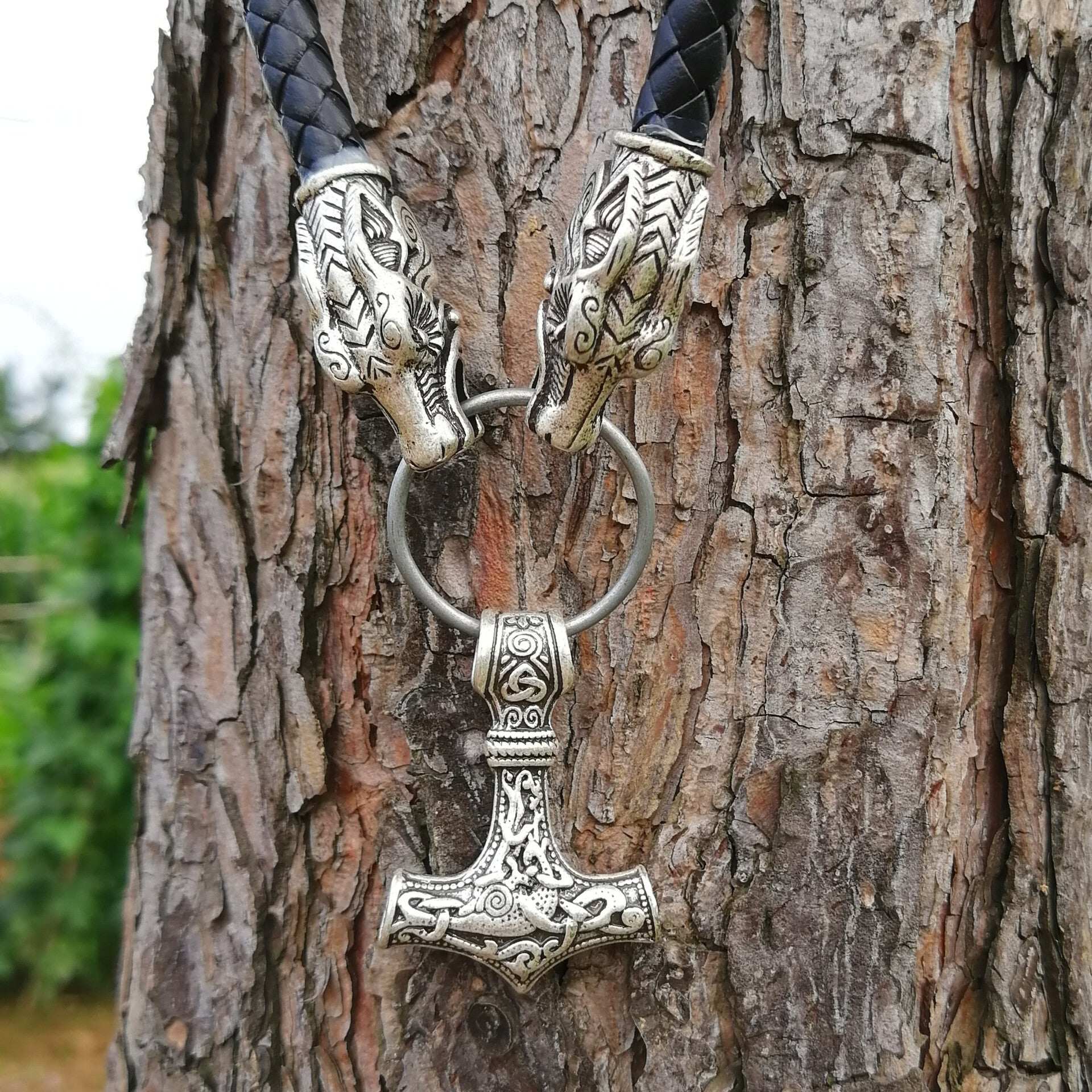Viking Thor's Hammer Pendant Necklace