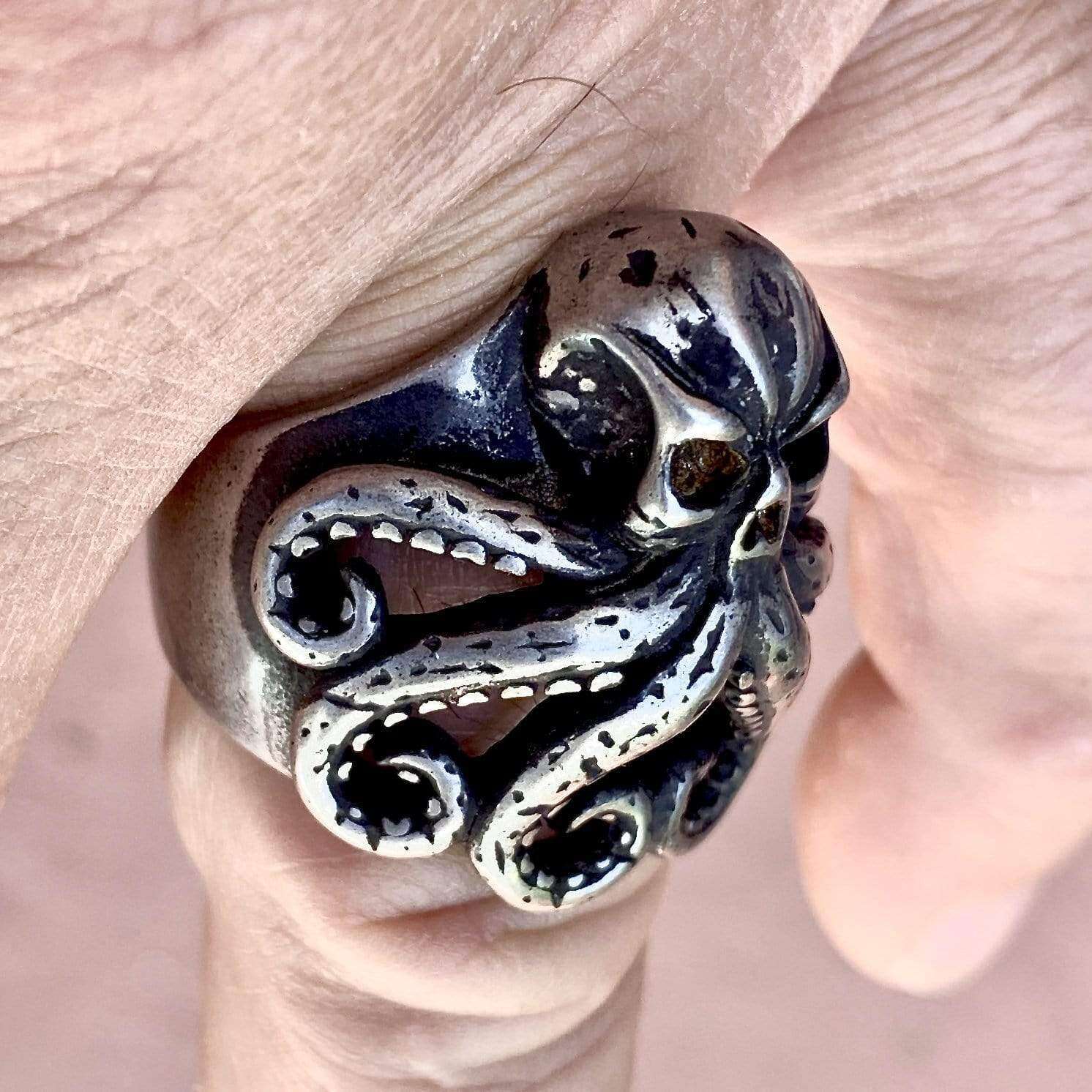 Octopus Skull Ring - Sizes 7-16 - R72