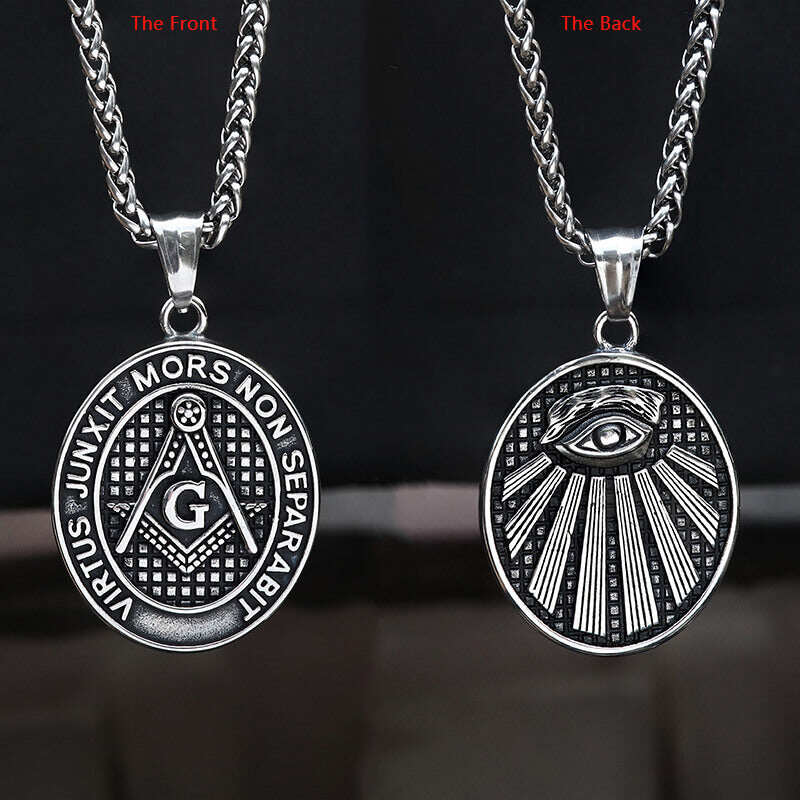 AG Eye Of Providence Stainless Steel Masonic Pendant