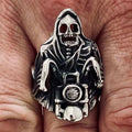 Grim Reaper Riding a Harley - Size 7-15