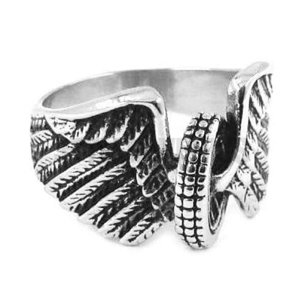 Angel wings ring