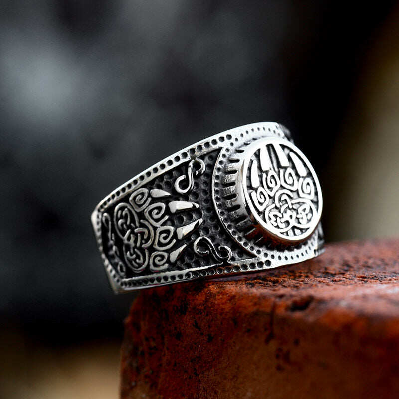 Bear Claw Stainless Steel Viking Ring
