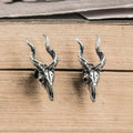 Goat head Sterling Silver Stud Satan Stud Earring